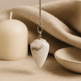 Rainbow Moonstone Crystal Dowsing Pendulum - SHAMTAM.COM