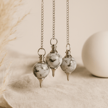 Rainbow Moonstone Sphere Crystal Dowsing Pendulum - SHAMTAM.COM