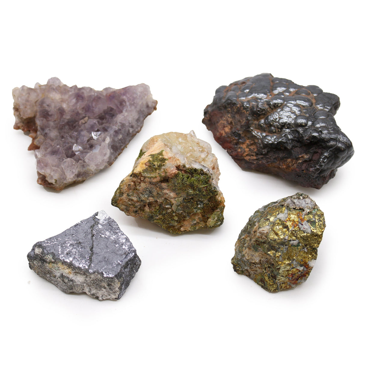 Crystals Gift Set - Rare Mineral Specimens - Pack of 5 - Mix 2 - SHAMTAM.COM