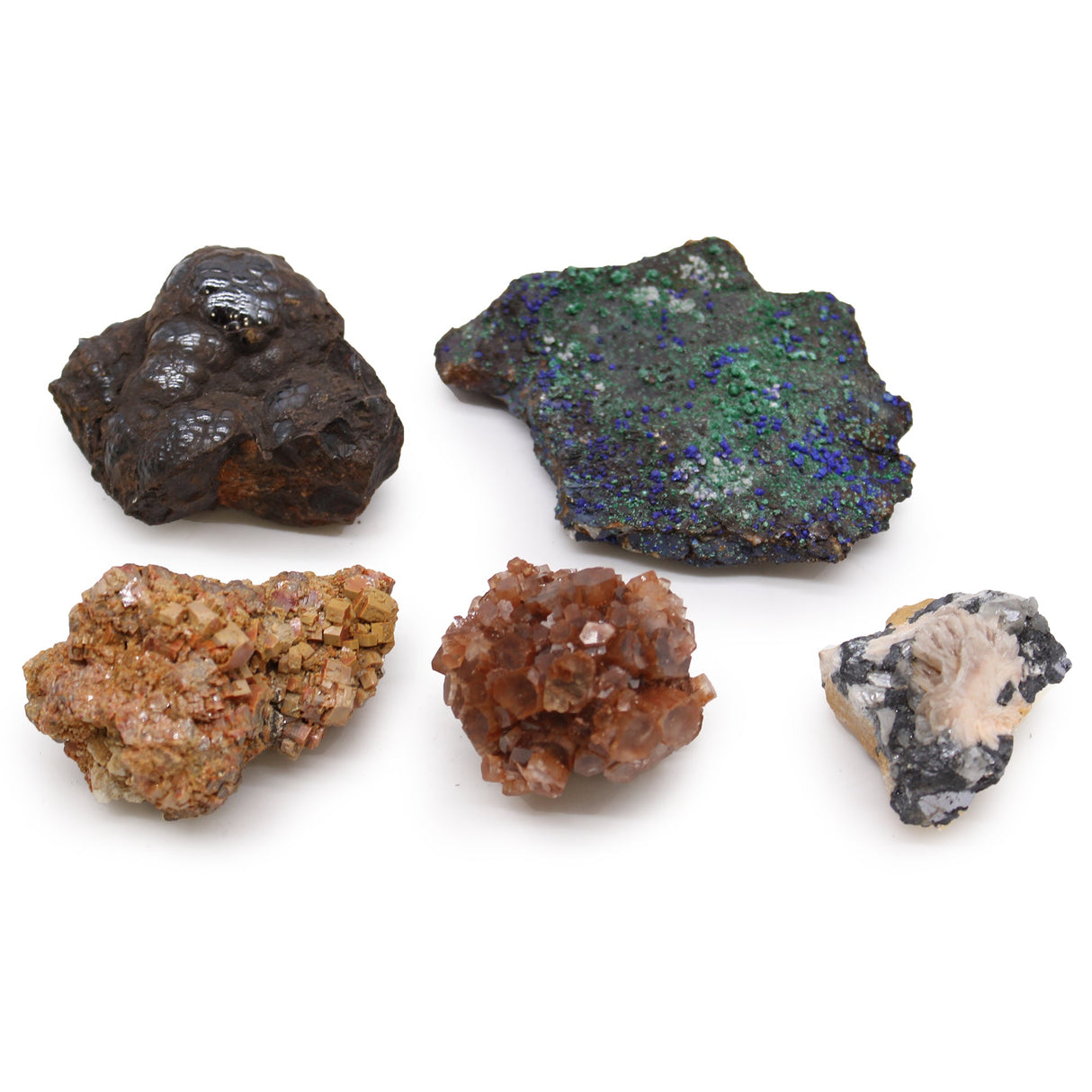 Crystals Gift Set - Rare Mineral Specimens - Pack of 5 - Mix 3 - SHAMTAM.COM