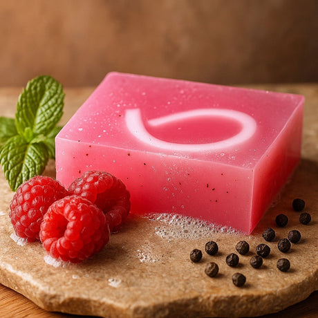 Raspberry and Black Pepper Soap Bar 100g - SHAMTAM.COM