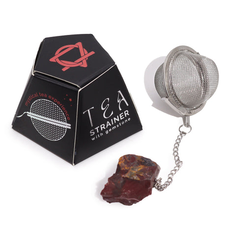 Crystal Tea Strainer - Mookaite Raw Gemstone - SHAMTAM.COM