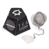 Crystal Tea Strainer - Rock Quartz Raw Gemstone - SHAMTAM.COM