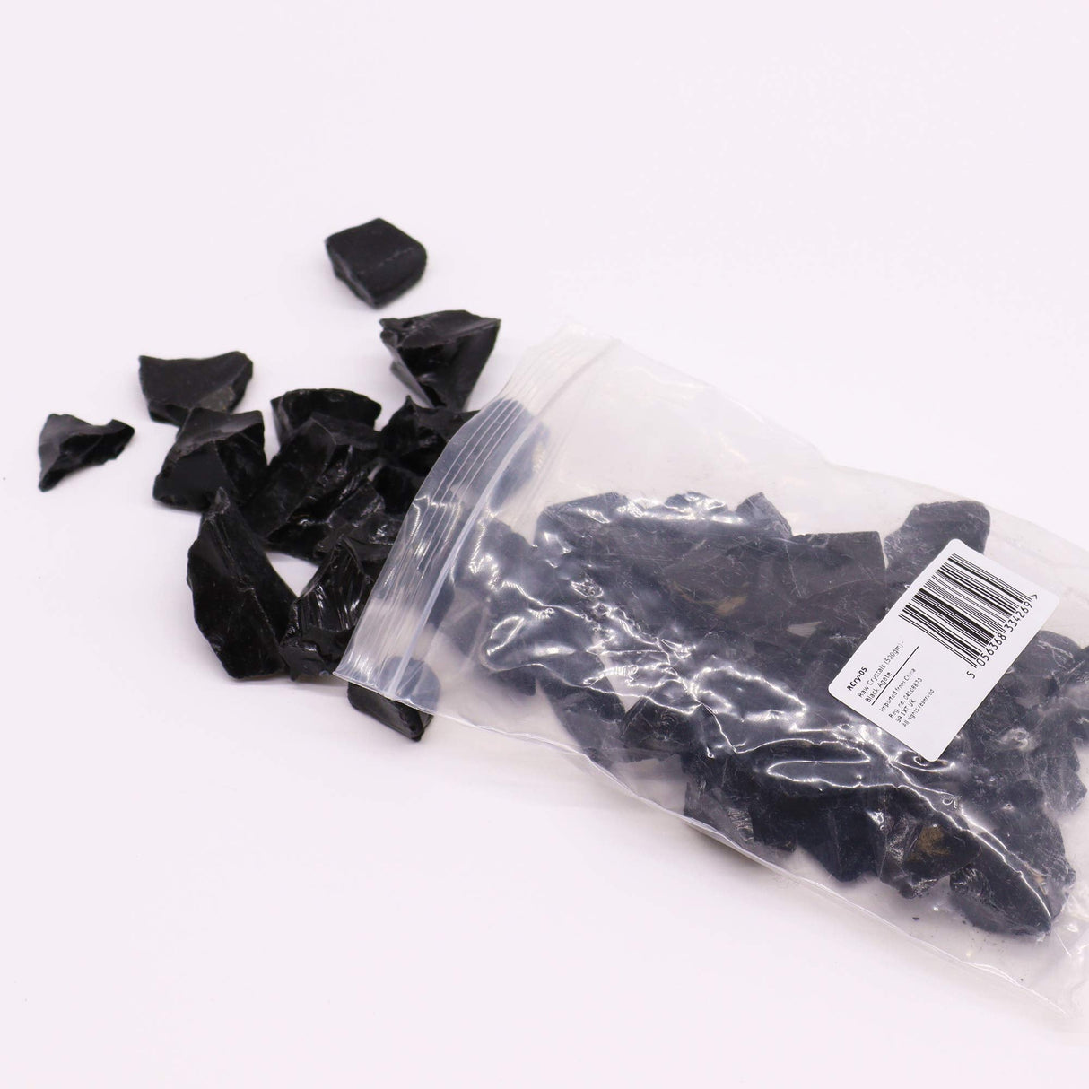 Raw Black Agate Crystals Gemstones 500gm - SHAMTAM.COM