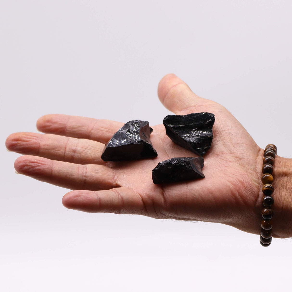 Raw Black Agate Crystals Gemstones 500gm - SHAMTAM.COM