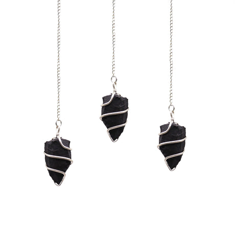 Raw Black Agate Pendulum - Crystal Gemstone - SHAMTAM.COM