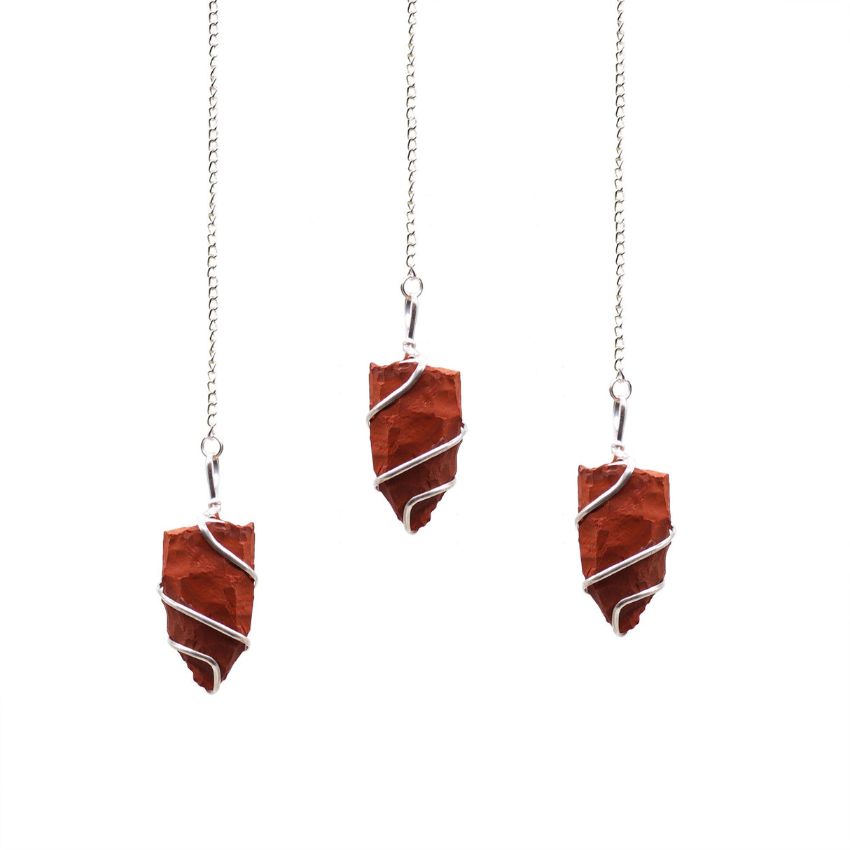 Raw Red Jasper Pendulum - Crystal Gemstone - SHAMTAM.COM