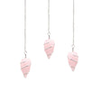 Raw Rose Quartz Pendulum - Crystal Gemstone - SHAMTAM.COM