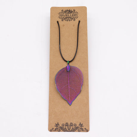 Necklace - Bravery Leaf - Multicoloured - SHAMTAM.COM
