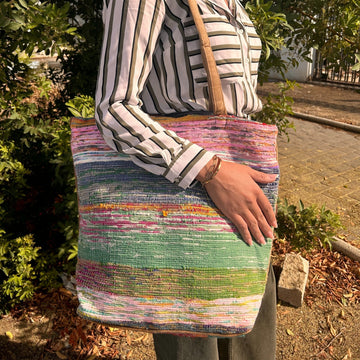 Bolso grande de alfombra reciclada, Crepúsculo