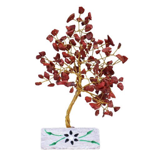 Red Jasper Tree - 160 Gemstones - SHAMTAM.COM