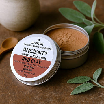 Maschera viso in argilla caolino rossa 80g