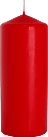 Red Pillar Candle 60 x 150 mm - SHAMTAM.COM