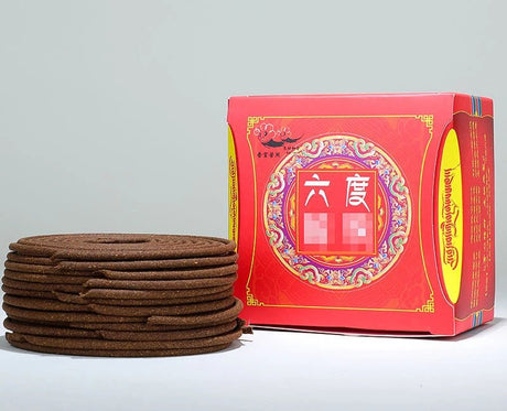 Red Tibetan Incense Coils - SHAMTAM