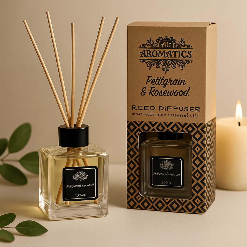 Reed Diffuser Petitgrain & Rosewood 200ml - SHAMTAM.COM