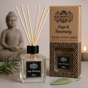 Reed Diffuser Sage And Rosemary, 200ml Ancient Wisdom - SHAMTAM.COM