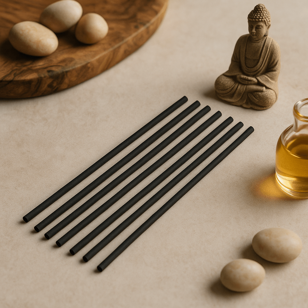 Reed Diffuser Sticks Black Fibre 25cm, 250 Pack - SHAMTAM.COM