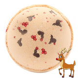 Reindeer and Red Nose Bath Bomb - Toffee & Caramel - SHAMTAM.COM