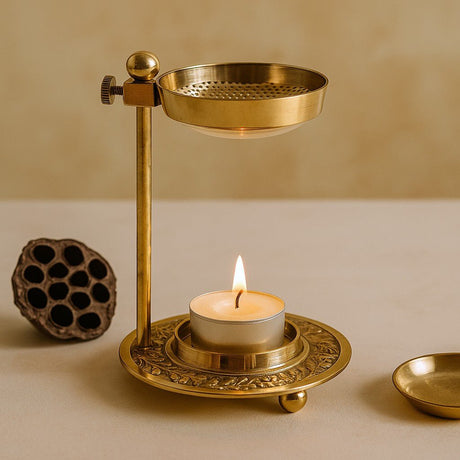Resin Incense Burner - Adjustable Brass Mesh - SHAMTAM.COM