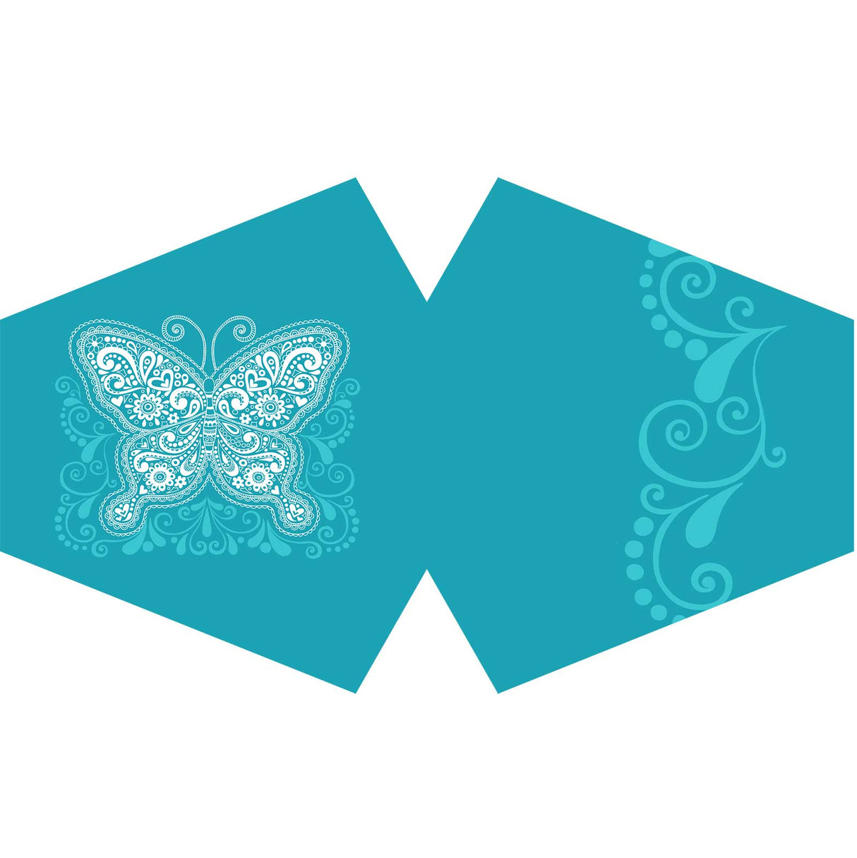 Fashion Face Mask - Blue Butterfly (Adult) - SHAMTAM.COM