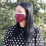 Fashion Face Mask - Red Mandala Heart (Adult) - SHAMTAM.COM