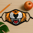 Reusable Kids Face Mask, Tiger Print - SHAMTAM.COM