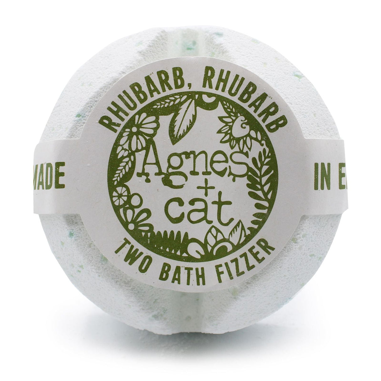 Rhubarb Bath Fizzer Vegan UK - Made Agnes and Cat - SHAMTAM.COM