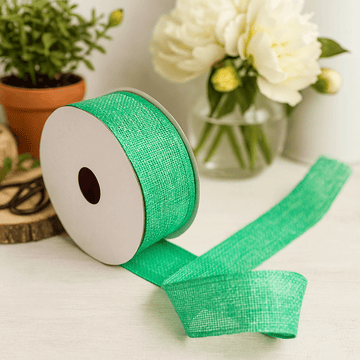 Ribbon Natural Texture Aqua, 38mm x 20m