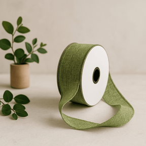 Ribbon Roll Natural Texture 38mm x 20m Moss - SHAMTAM.COM