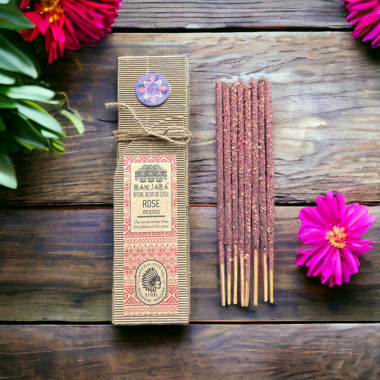 Rose Incense - Ritual Resin on Stick - SHAMTAM.COM