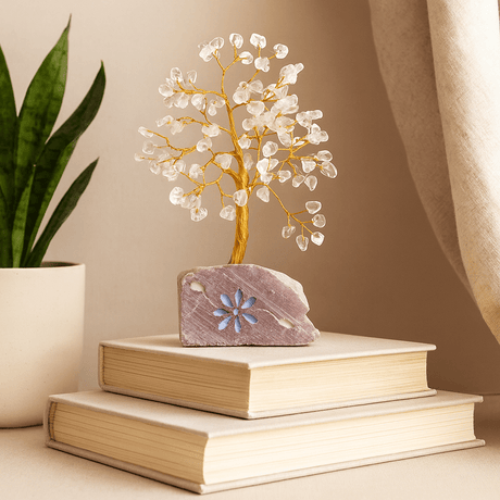 Rock Crystal Gemstone Tree 320 Stones - SHAMTAM.COM
