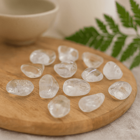 Rock Crystal Tumbled Stones 24 Piece Set - SHAMTAM.COM