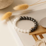 Rock Quartz Bracelet, Faceted Magnetic Gemstone - SHAMTAM.COM