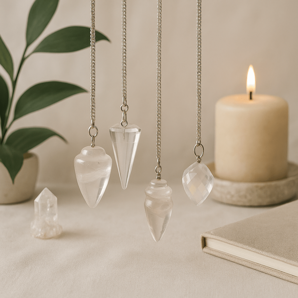 Rock Quartz Crystal Dowsing Pendulum - SHAMTAM.COM