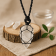 Rock Quartz Pendant Teardrop Adjustable String - SHAMTAM.COM