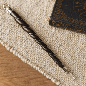 Rock Quartz Wand with Twisted Wood, Extra Large - SHAMTAM.COM