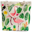 Rope Handle Bag - Flamingo & More - SHAMTAM.COM