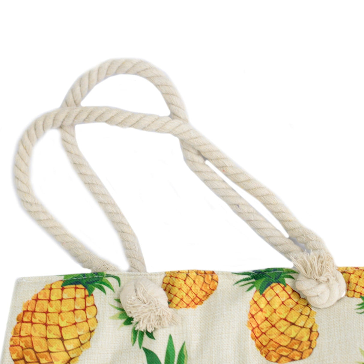 Rope Handle Bag - Pineapples - SHAMTAM.COM