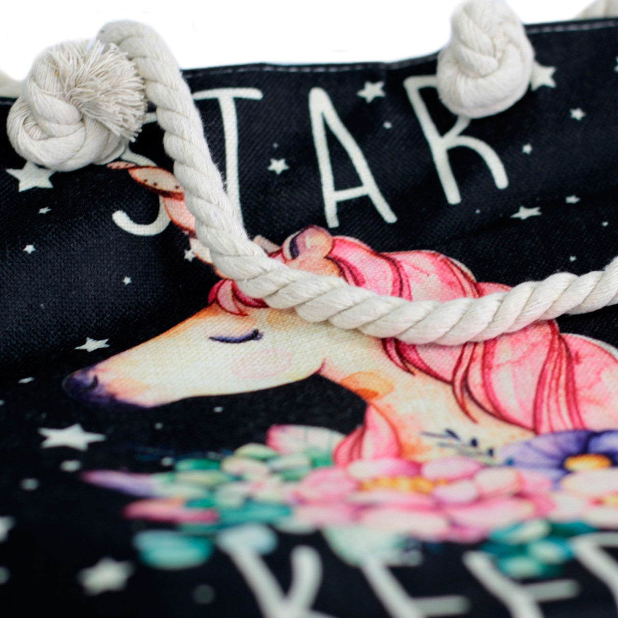 Rope Handle Bag - Star Keeper Unicorn - SHAMTAM.COM