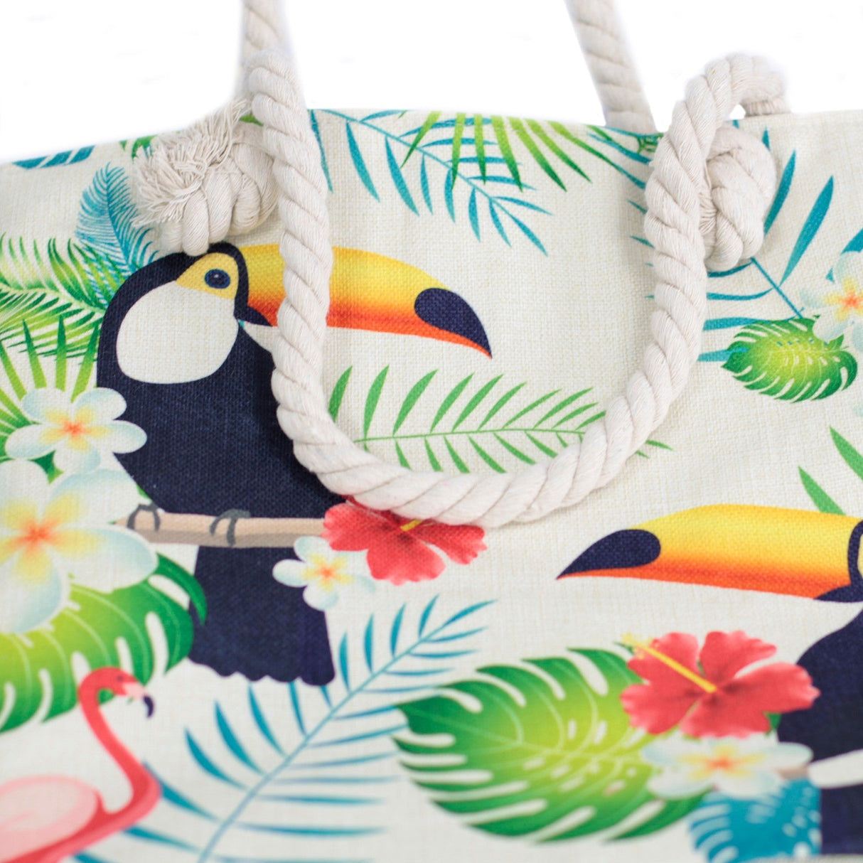 Rope Handle Bag - Tropical Toucan - SHAMTAM.COM