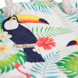 Rope Handle Bag - Tropical Toucan - SHAMTAM.COM