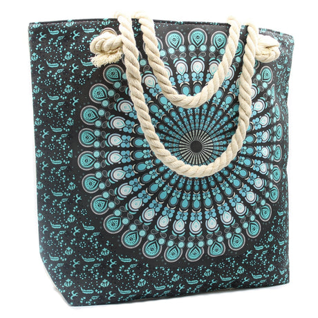 Rope Handle Mandela Bag - Deep Blue - SHAMTAM.COM