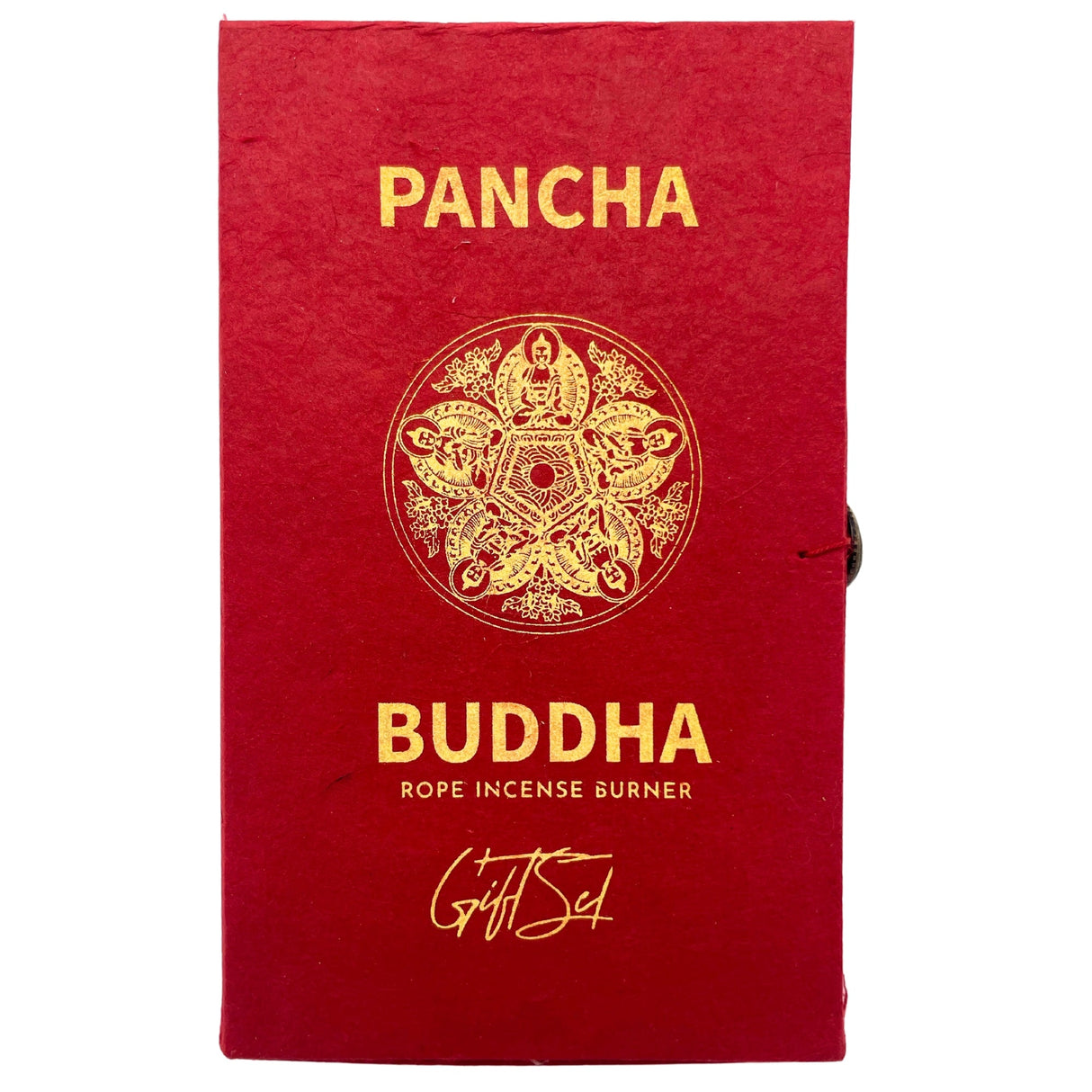 Pancha Buddha Rope Incense and Silver Plated Burner Set - SHAMTAM.COM