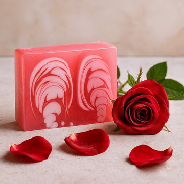 Rose Bar Soap Handmade 100g