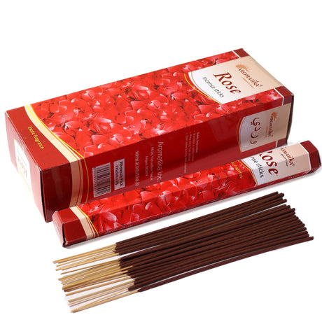 Aromatika Charcoal Free Hex Incense - Rose - SHAMTAM.COM