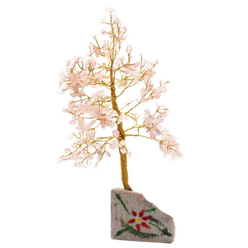 Rose Quartz Tree - 320 Gemstones - SHAMTAM.COM