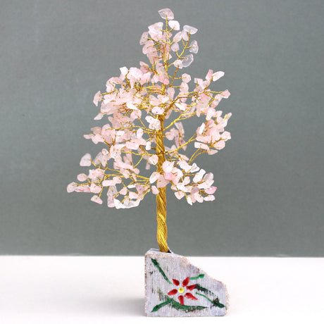 Rose Quartz Tree - 320 Gemstones - SHAMTAM.COM