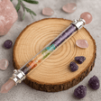 Rose Quartz 7 Chakra Healing Crystal Wand - SHAMTAM.COM