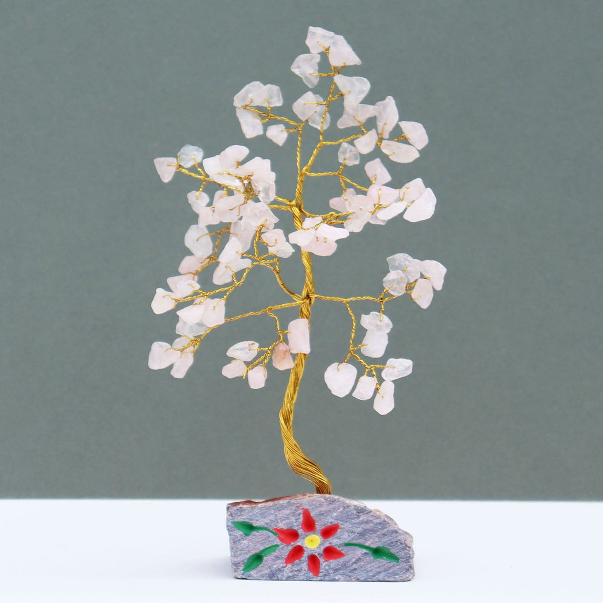 Rose Quartz Tree - 80 Gemstones - SHAMTAM.COM