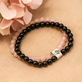 Rose Quartz Crystal Bracelet, Magnetic - SHAMTAM.COM